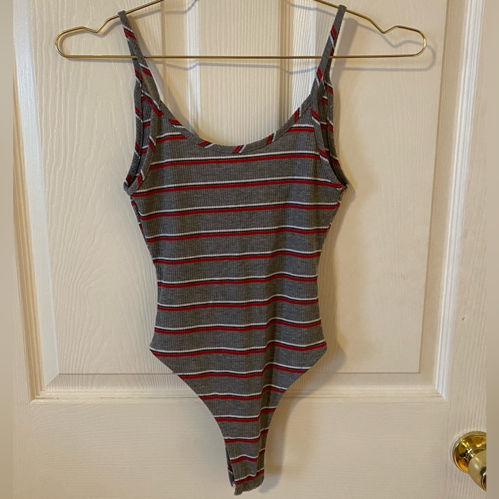 Stripe body suit